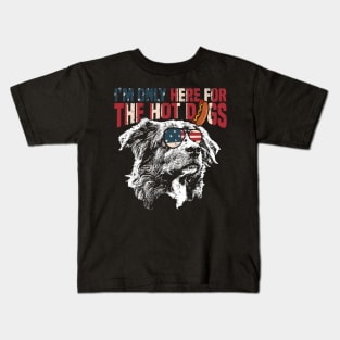 I'm only here for the hot dogs Kids T-Shirt